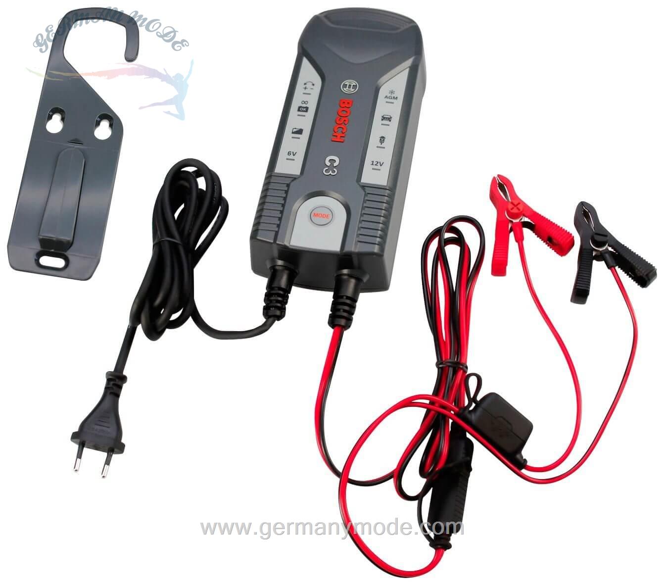شارژر باطری اتومبیل و موتور بوش آلمان Batterieladegerät C3