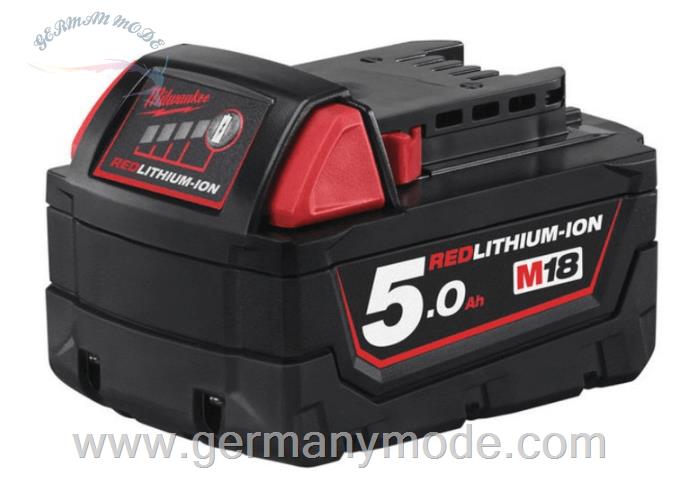 باطری 5 آمپر ساعتی میلواکی آمریکا Milwaukee Ersatzakku 18V 5,0Ah Li-Ion (M18 B5)