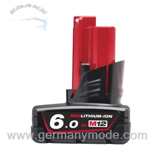 باطری میلواکی آمریکا Milwaukee M12B6 Li-Ionen Akku 12V 6,0 Ah Red