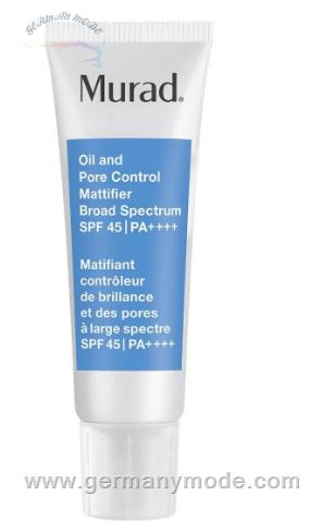 لوسیون ضد آفتاب و مات کننده کنترل چربی منافذ پوست مورد آمریکا Murad Oil and Pore Control Mattifier SPF45 -50ml