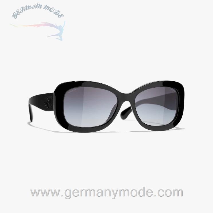عینک آفتابی زنانه شنل فرانسه CHANEL RECHTECKIGE SONNENBRILLE 5468B C888/S6