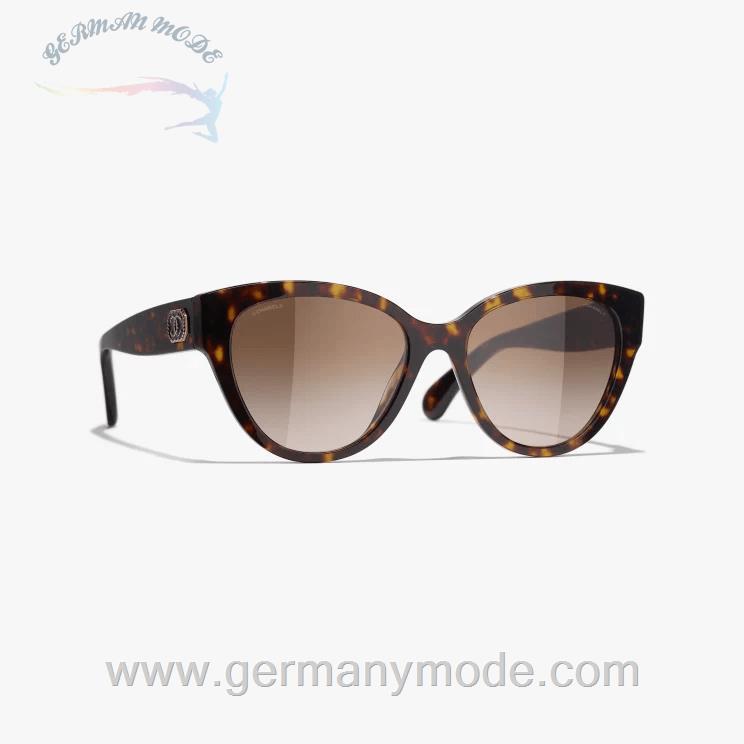 عینک آفتابی زنانه شنل فرانسه CHANEL SCHMETTERLINGSFÖRMIGE SONNENBRILLE 5477 C714/S5