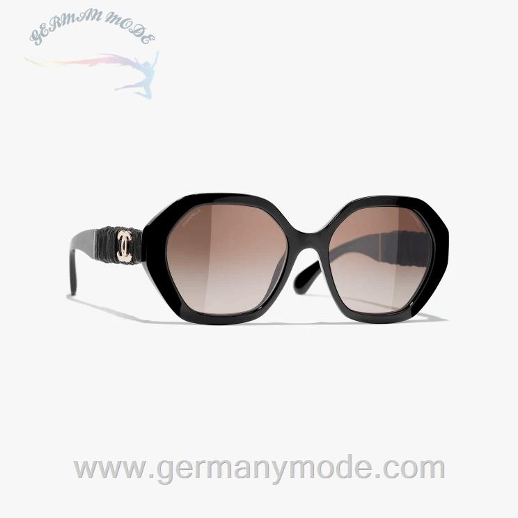 عینک آفتابی زنانه شنل فرانسه CHANEL RUNDE SONNENBRILLE 5475Q C622/S5