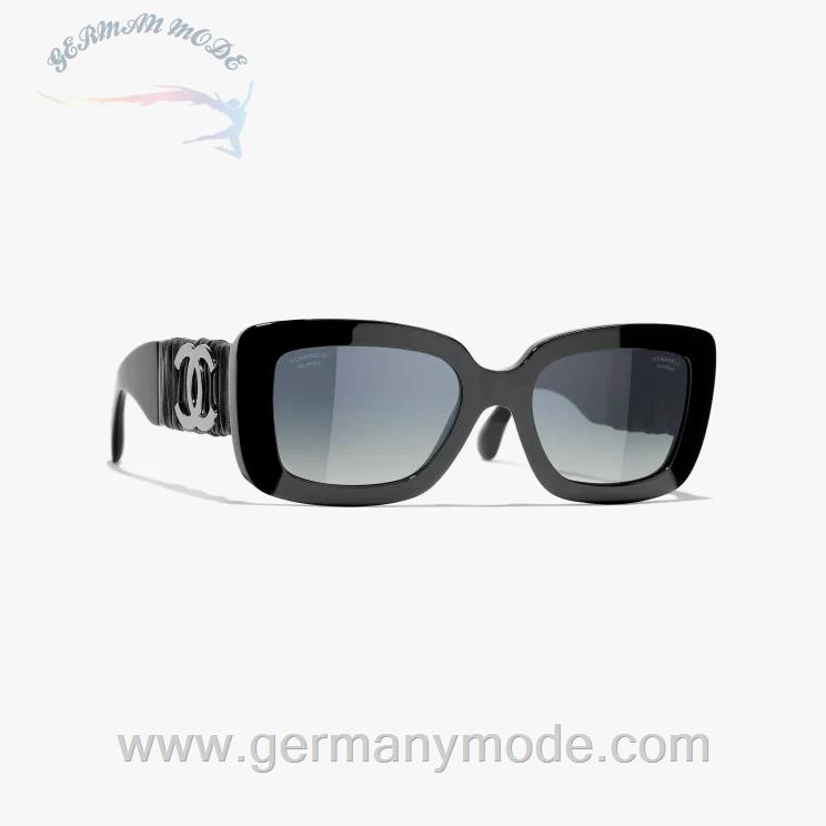 عینک آفتابی زنانه شنل فرانسه CHANEL RECHTECKIGE SONNENBRILLE 5473Q C501/S8