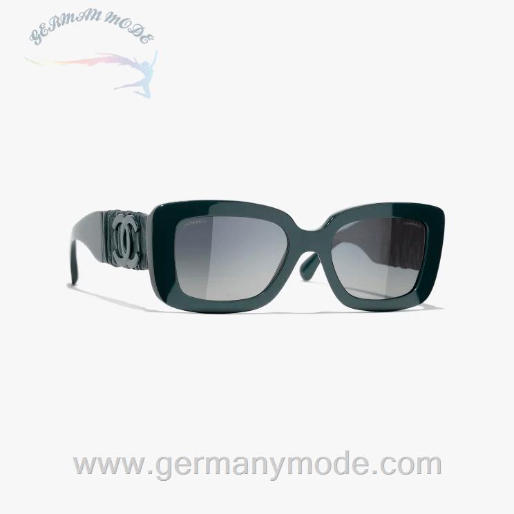 عینک آفتابی زنانه شنل فرانسه CHANEL RECHTECKIGE SONNENBRILLE 5473Q 1459/S6