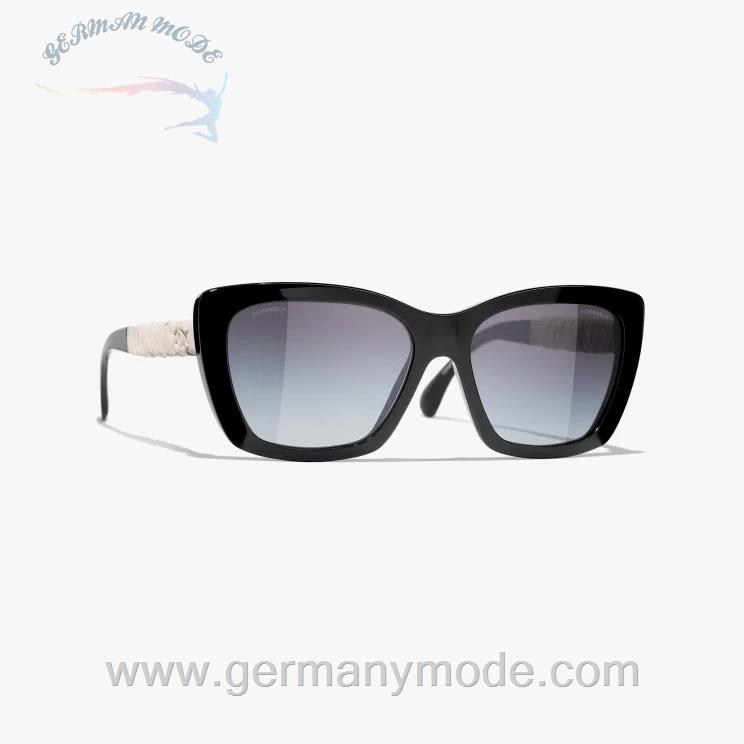 عینک آفتابی زنانه شنل فرانسه CHANEL SCHMETTERLINGSFÖRMIGE SONNENBRILLE 5476Q 1082/S6