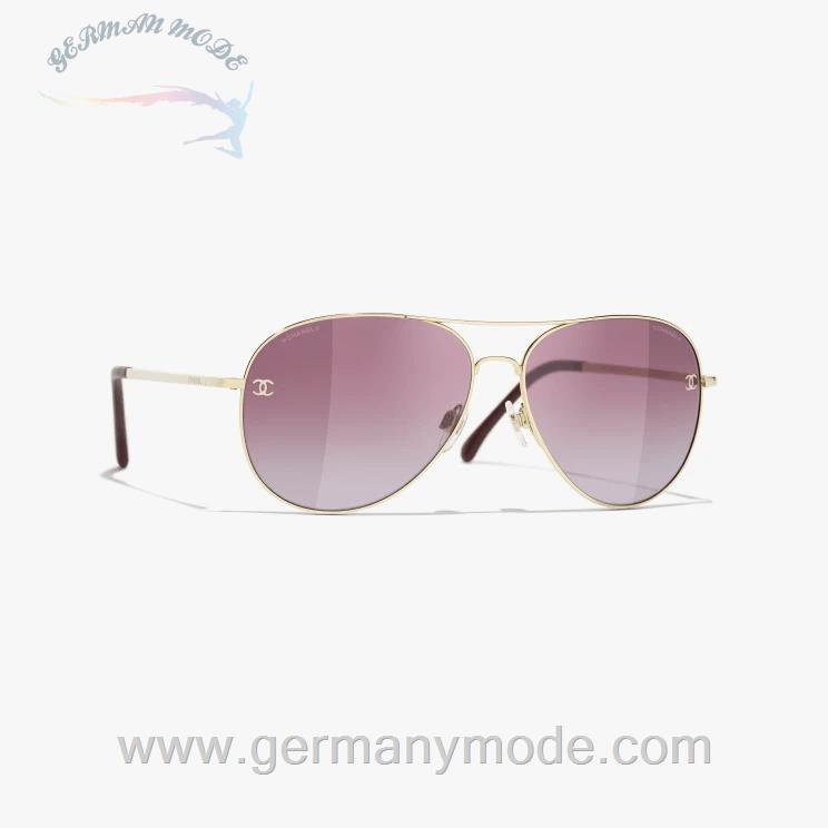عینک آفتابی زنانه شنل فرانسه CHANEL PILOTENSONNENBRILLE 4189TQ C395/S1