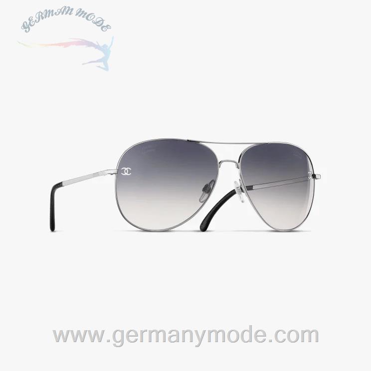 عینک آفتابی زنانه شنل فرانسه CHANEL PILOTENSONNENBRILLE 4189TQ N124/S8