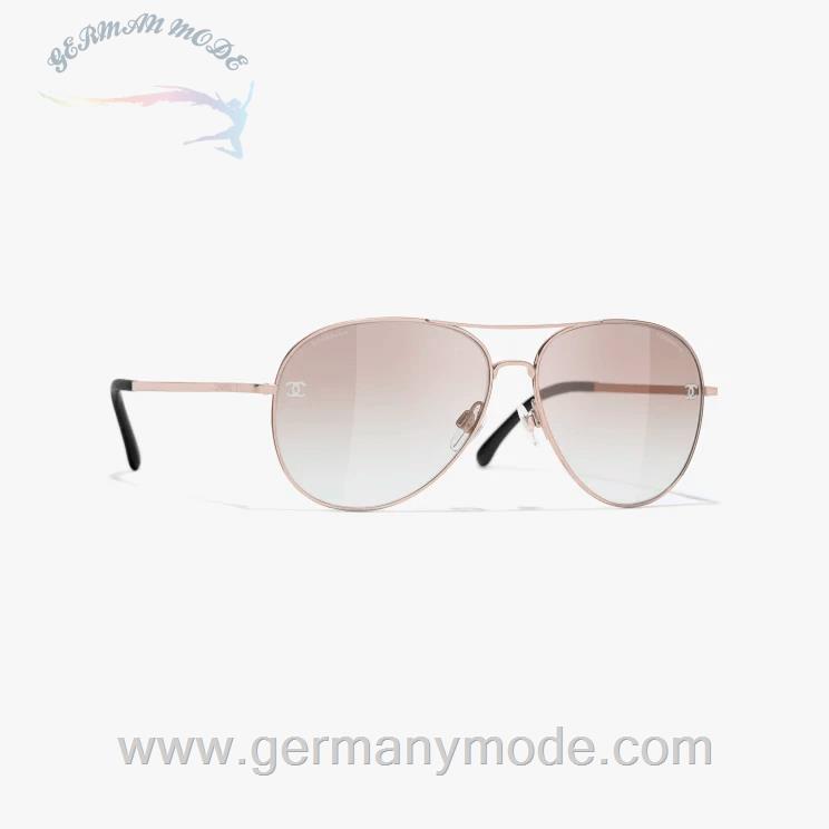 عینک آفتابی زنانه شنل فرانسه CHANEL PILOTENSONNENBRILLE4189TQ C117/13