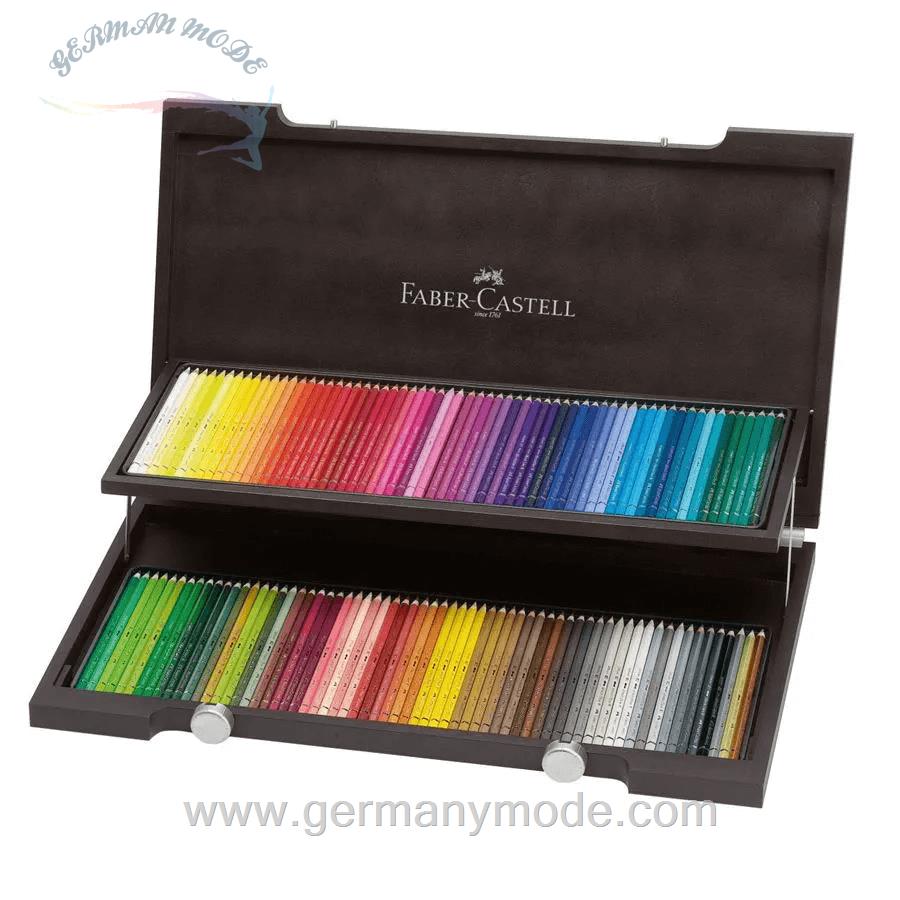 مداد رنگی آبرنگی 120 رنگ فابرکاستل آلمان FABER CASTELL Albrecht Dürer Aquarellstift 120er Holzkoffer