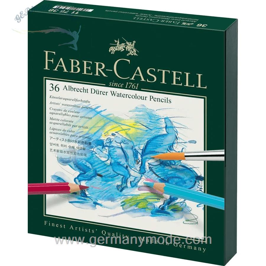 مداد رنگی آبرنگی 36 رنگ فابرکاستل آلمان FABER CASTELL Albrecht Dürer Aquarellstift 36er Atelierbox