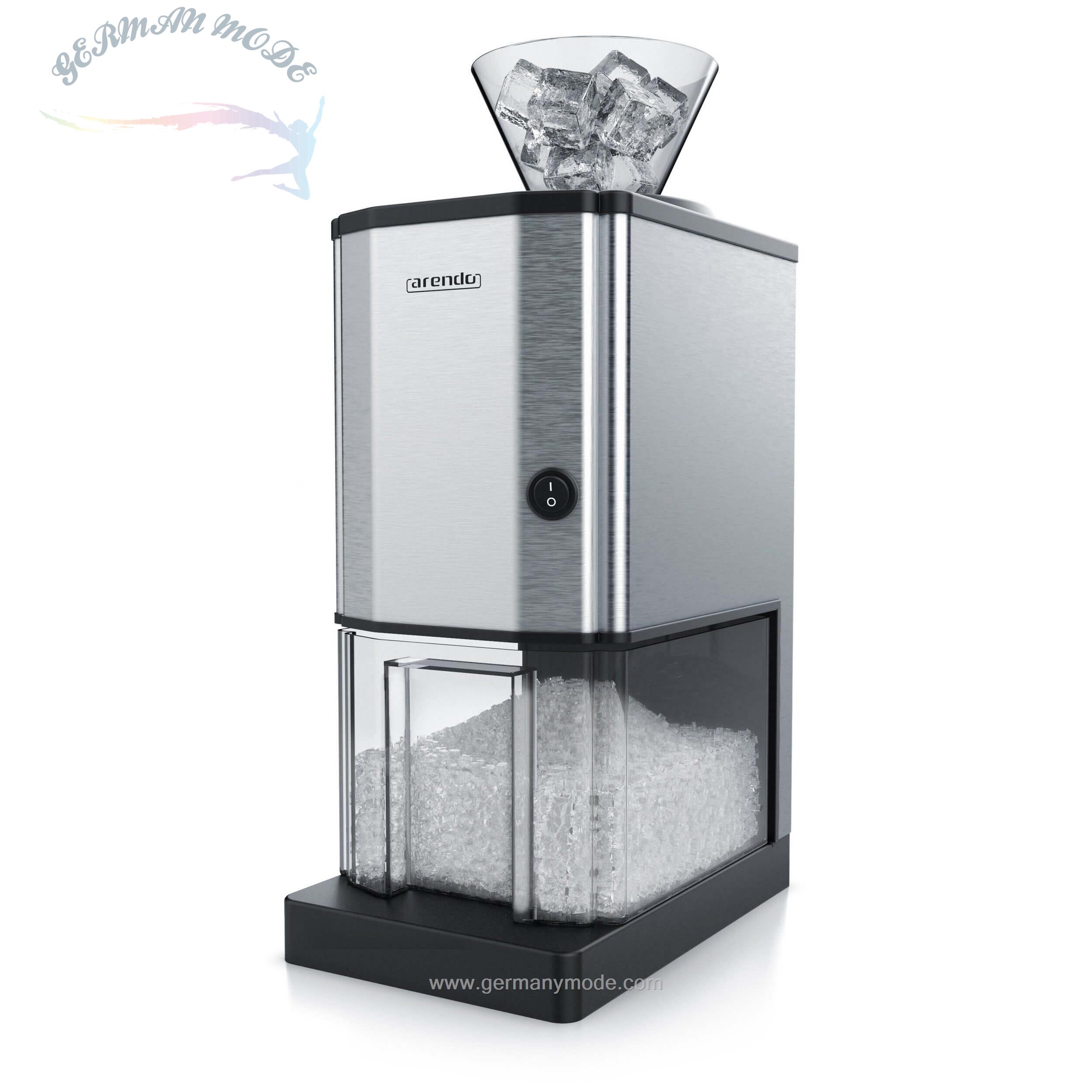 یخ خرد کن آرندو آلمان Arendo Eiscrusher- Eiscrusher mit 3-5L Container - Einfülltrichter Eiszerkleinerer 80 W
