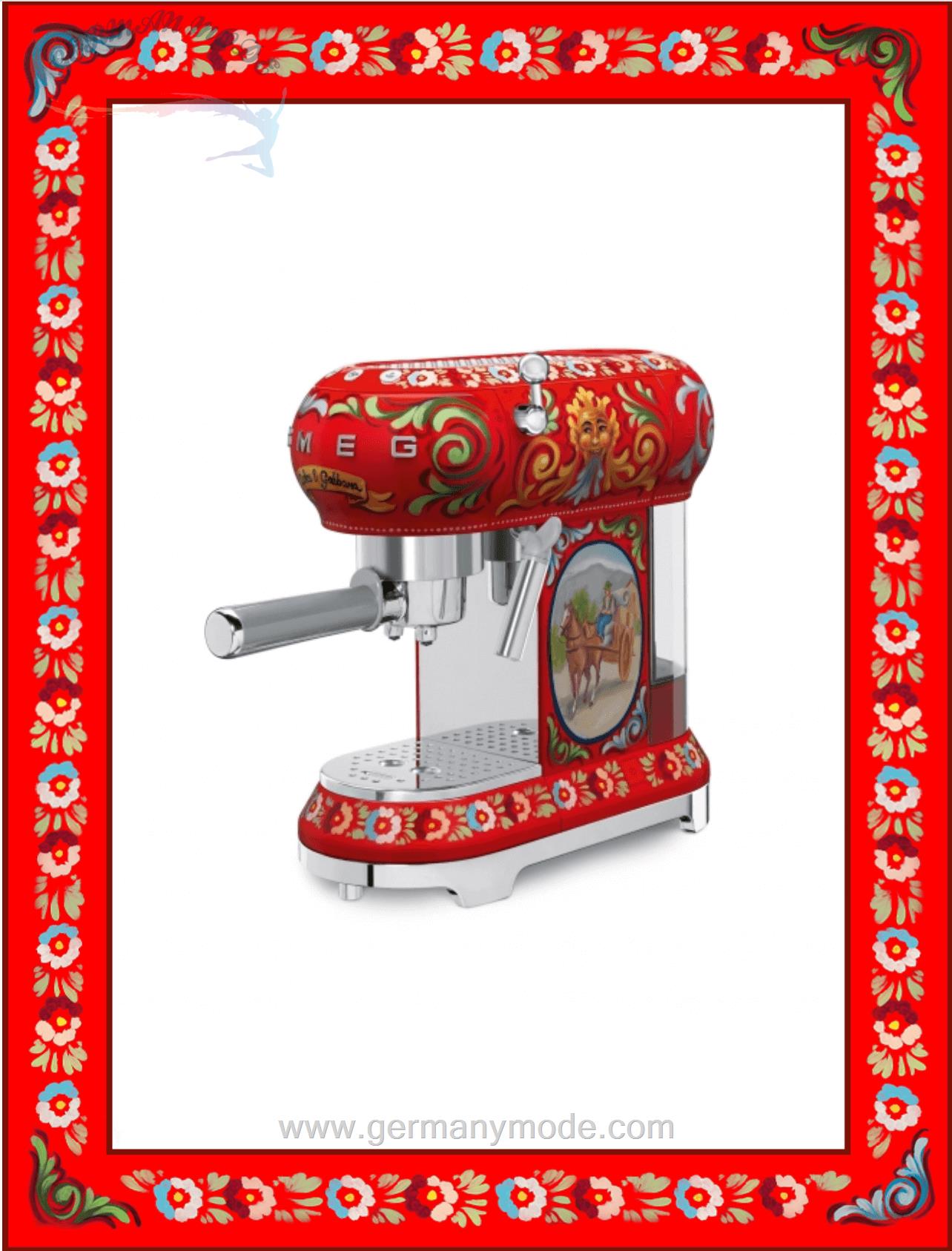 اسپرسو ساز اسمگ دولچه گابانا ایتالیا Smeg ECF01 ECF01DGEU Dolce Gabbana