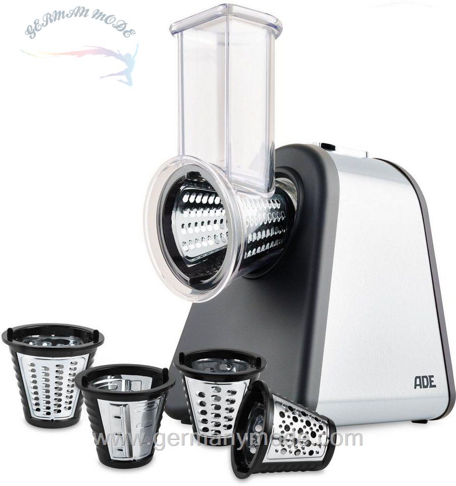 رنده برقی ای دی ای ADE Zerkleinerer Küchenreibe KA1802, 500 W, Elektrische Reibe inkl. 4 Reibe-Einsätzen, 5524875437