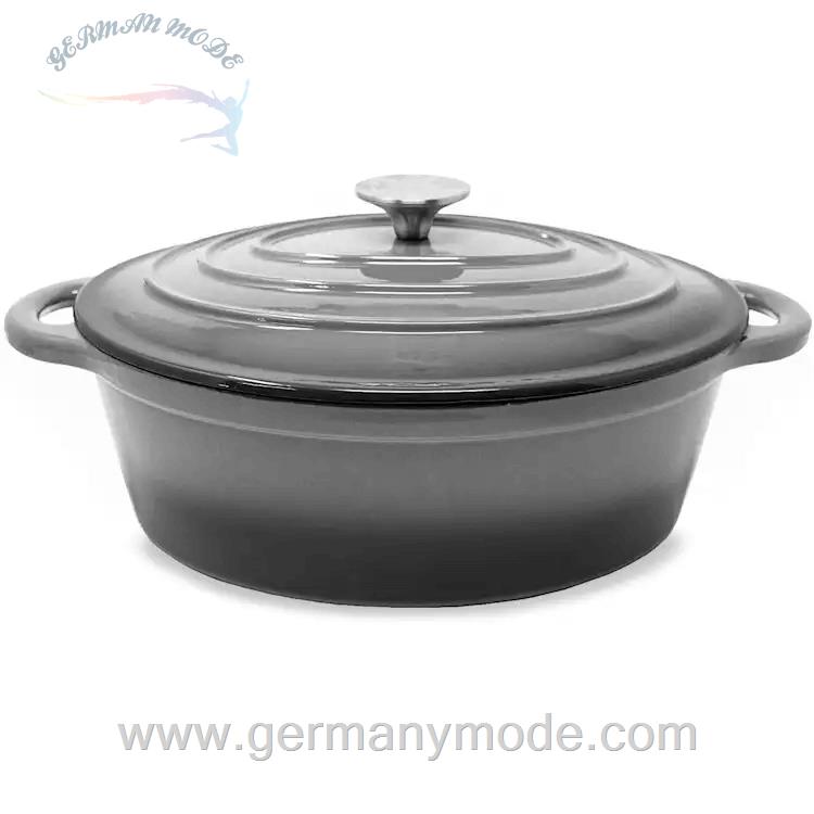 قابلمه 28 سانتیمتری 4 لیتری کلارشتاین آلمان Klarstein Podolica Bräter 4 Liter Kasserolle Grau