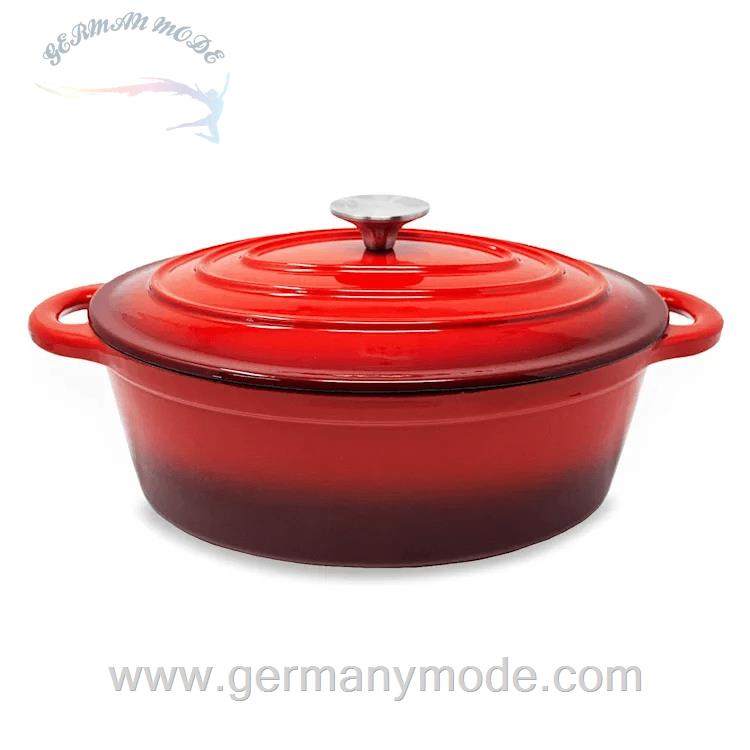 قابلمه 28 سانتیمتری 4 لیتری کلارشتاین آلمان Klarstein Podolica Bräter 4 Liter Kasserolle Rot