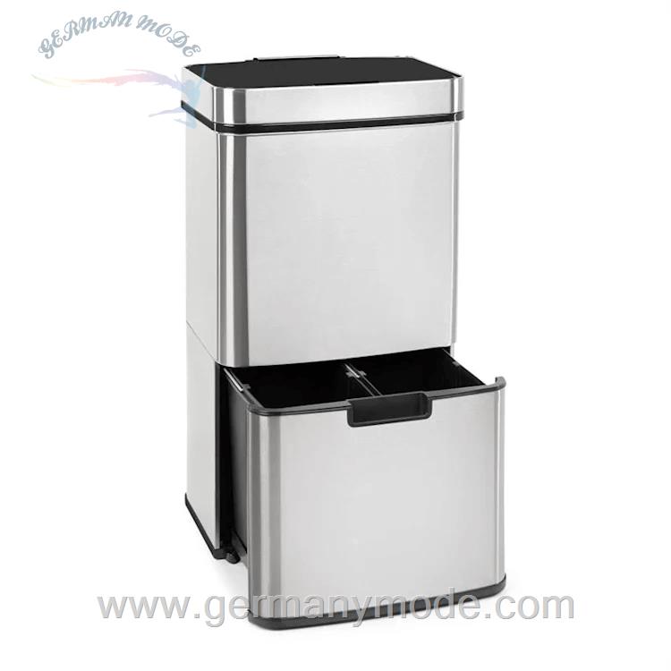 سطل زباله سنسور دار 72 لیتری کلارشتاین آلمان Klarstein Royal Trash Sensor-Mülleimer Mülleimer Silber
