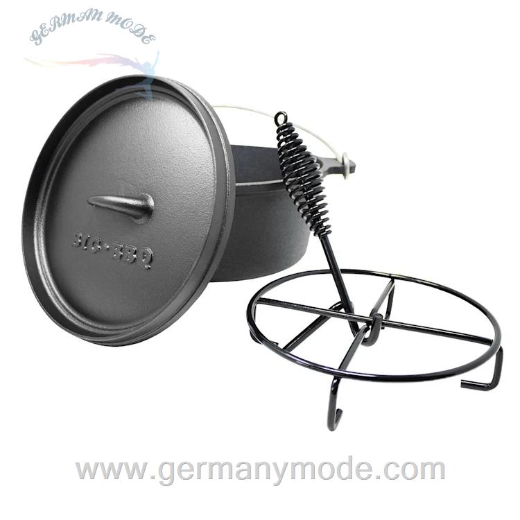 قابلمه باربیکیو اجاق هلندی 11.5 لیتری کلارشتاین آلمان Klarstein Galloway Dutch Oven 12.0 BBQ-Topf Schwarz