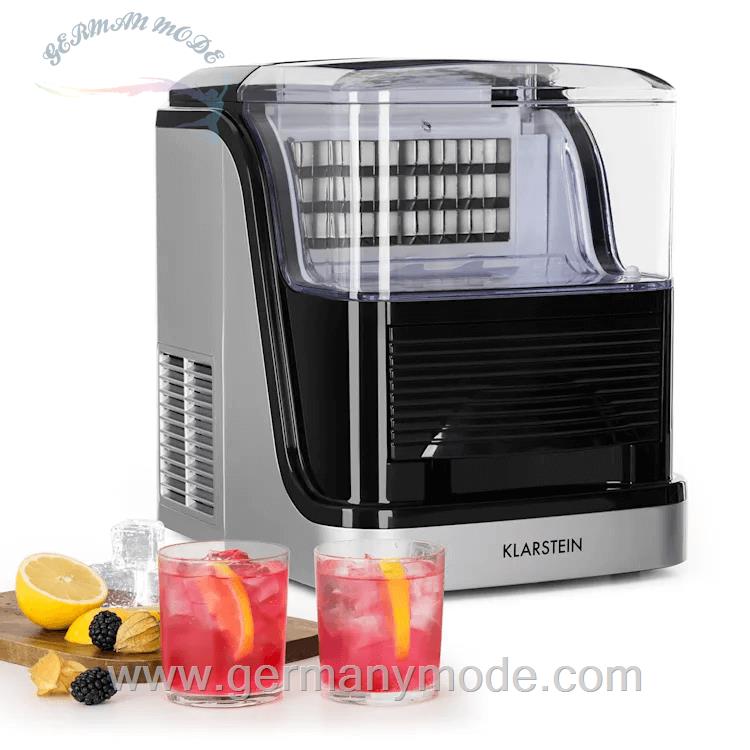 یخ ساز رومیزی کلارشتاین آلمان Klarstein Kristall Eiswürfelmaschine 15 kg Silber
