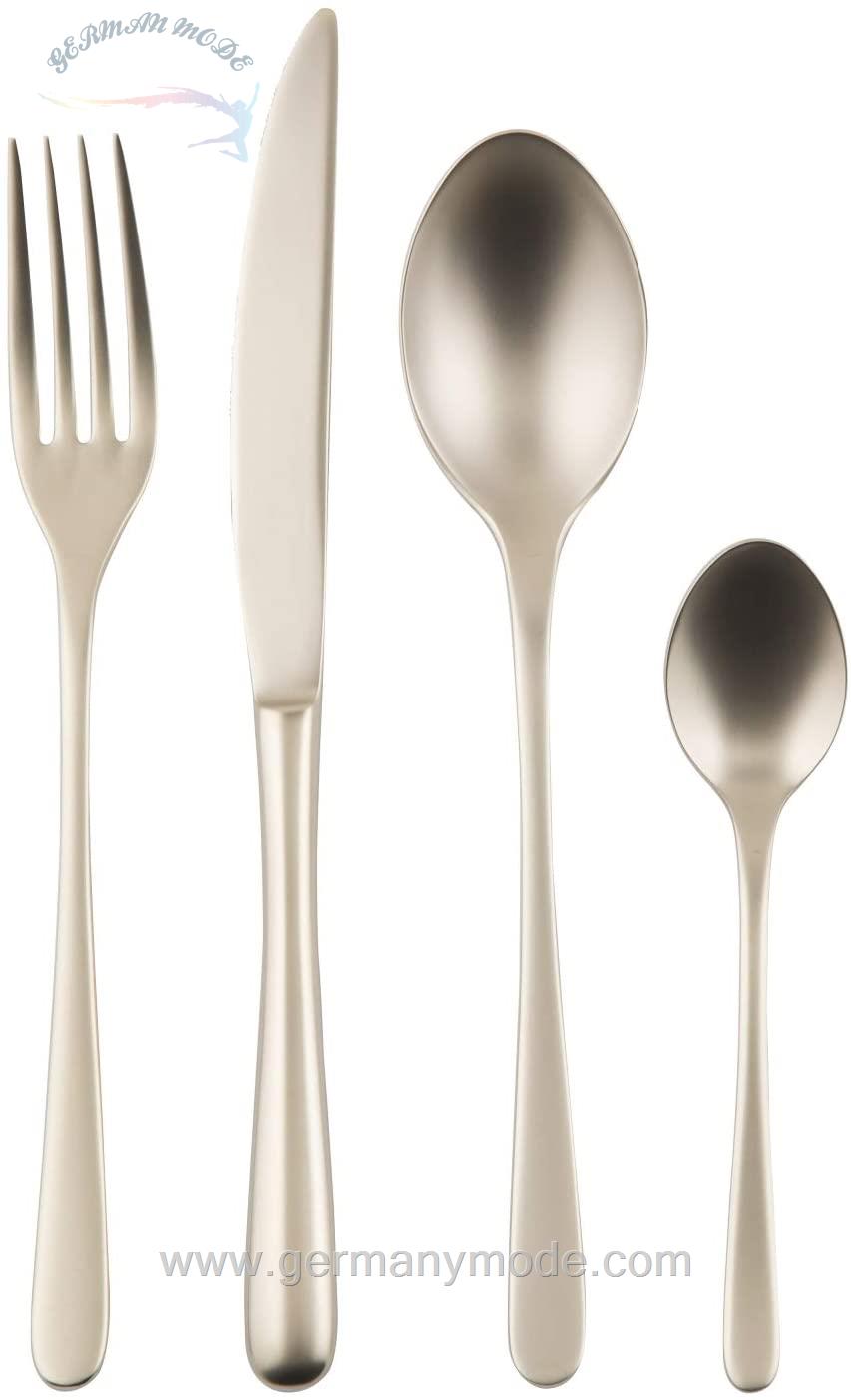 سرویس قاشق چنگال 24 پارچه سامبونت ایتالیا Sambonet Taste 24-teilig zartgold