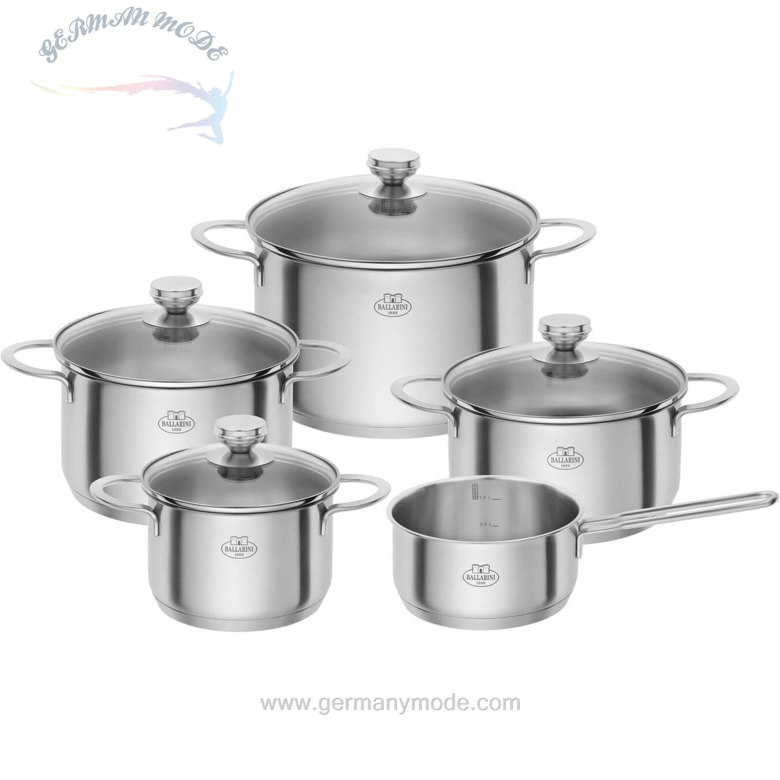 سرویس قابلمه 5 پارچه بالرینی ایتالیا Ballarini Ancona Topf-Set 5-teilig
