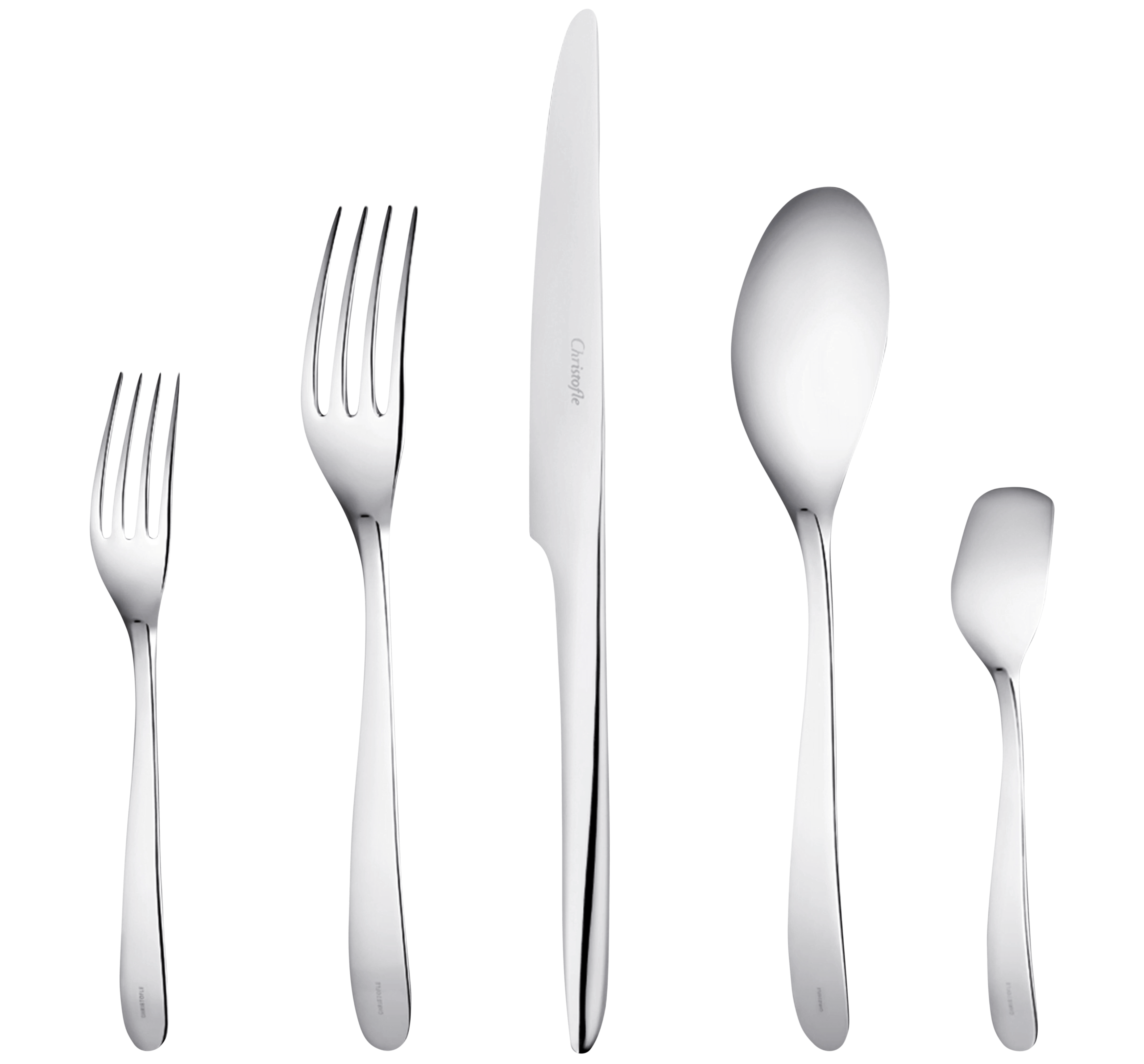 سرویس قاشق چنگال 5 پارچه کریستوفل فرانسه CHRISTOFLE L'AME DE 5-Piece Stainless Steel Place Settings