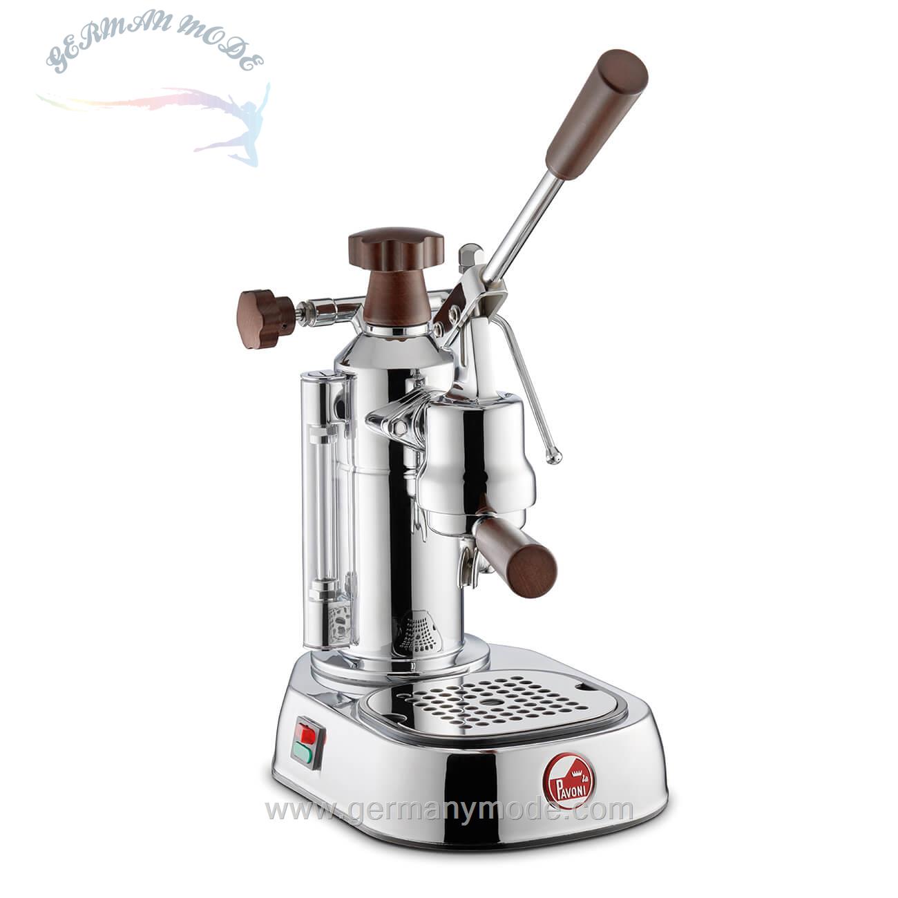 اسپرسو ساز پرتافیلتر اهرمی لاپاونی ایتالیا La Pavoni EUROPICCOLA LUSSO HOLZ GRIFFE LPLELH01