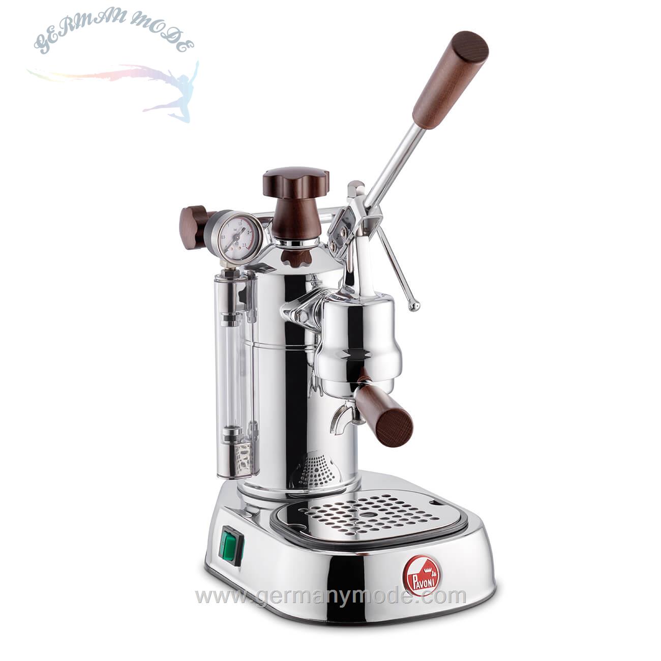 اسپرسو ساز پرتافیلتر اهرمی لاپاونی ایتالیا La Pavoni PROFESSIONAL LUSSO HOLZ GRIFFE LPLPLH01