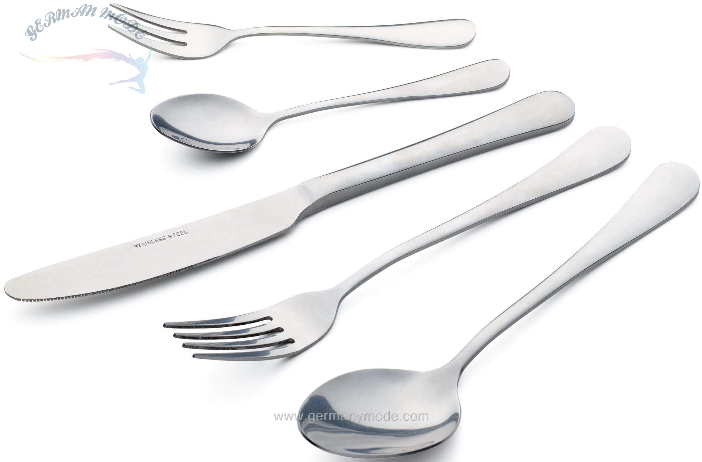 سرویس قاشق چنگال مشکی 30 پارچه اکتوورک Echtwerk Sorrent 30-teilig silber