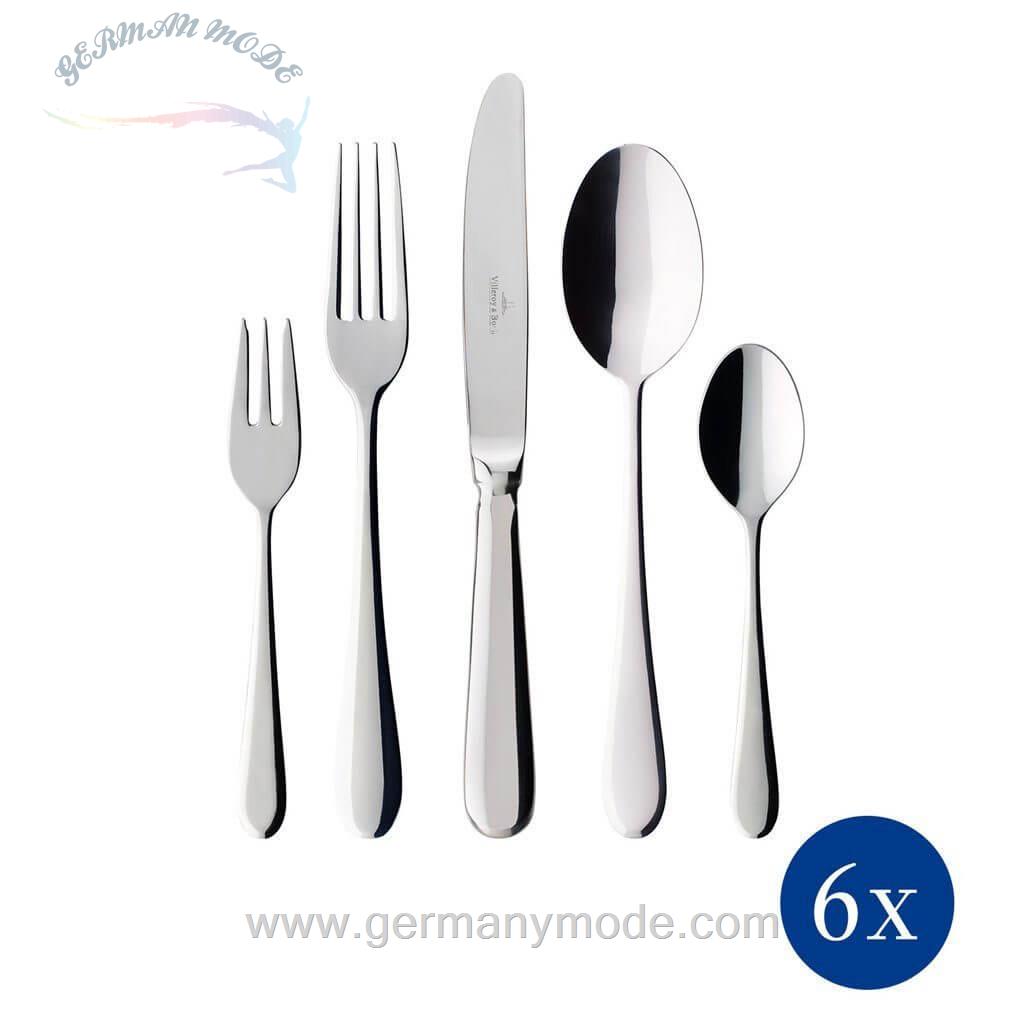 سرویس قاشق چنگال 30 پارچه ویلروی اند باخ آلمان Villeroy - Boch Oscar Besteckset 30-teilig