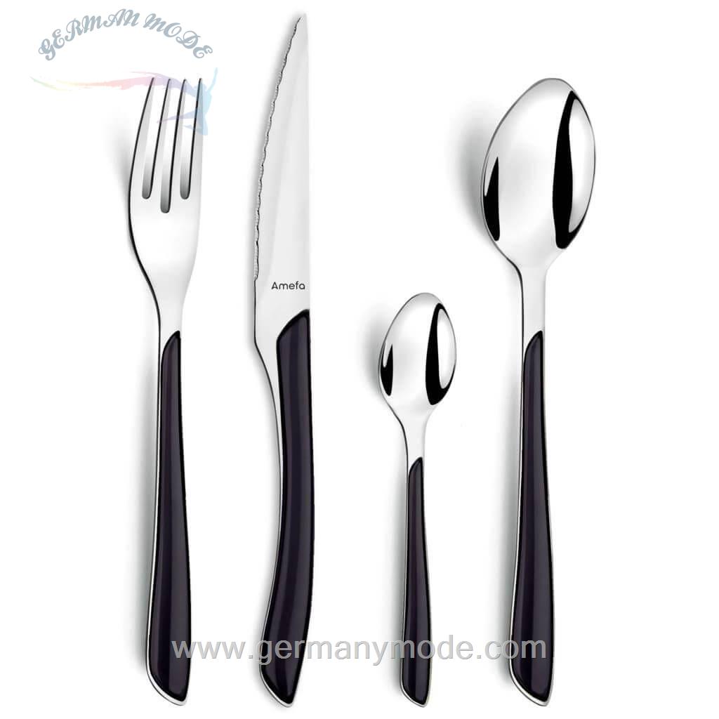 سرویس قاشق چنگال 24 پارچه آمیفا Amefa Eclat 24-teilig schwarz