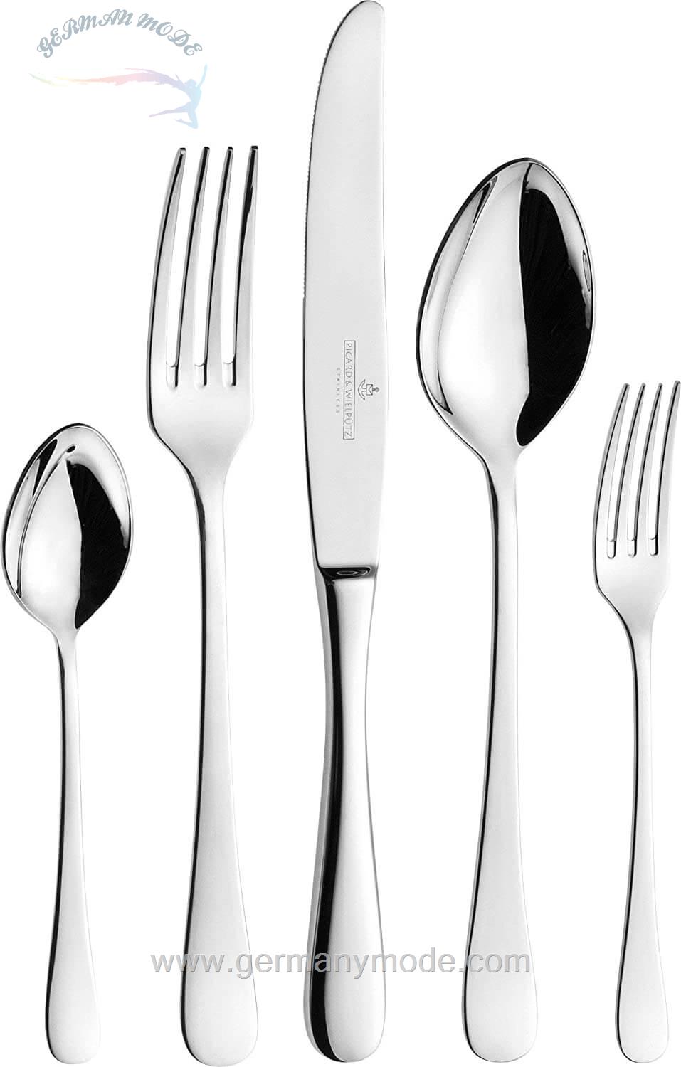 سرویس قاشق چنگال 30 پارچه پیکارد و ویلپوتز آلمان Picard - Wielpütz Charisma 30-teilig 18/10 mit Monoblock-Messern
