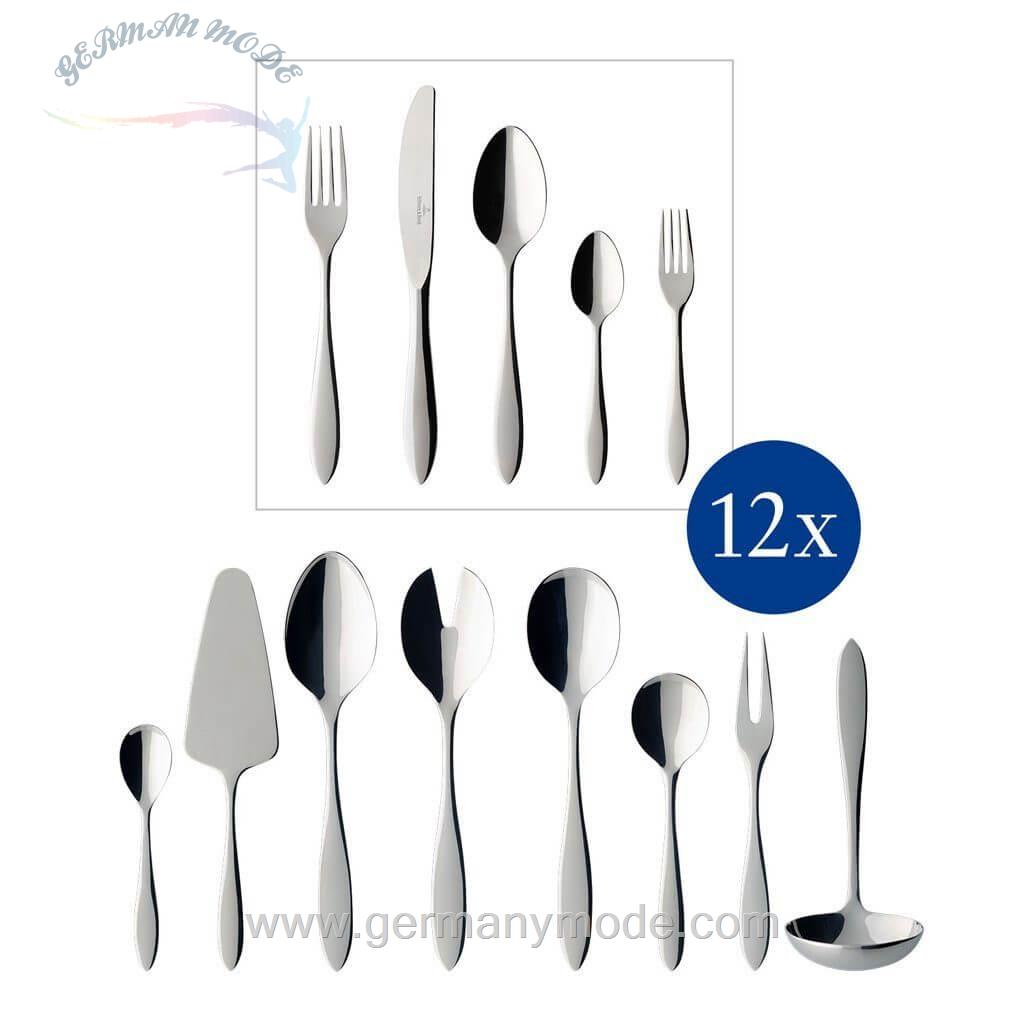 سرویس قاشق چنگال 68 پارچه ویلروی اند باخ آلمان Villeroy - Boch Arthur Besteckset 68-teilig poliert
