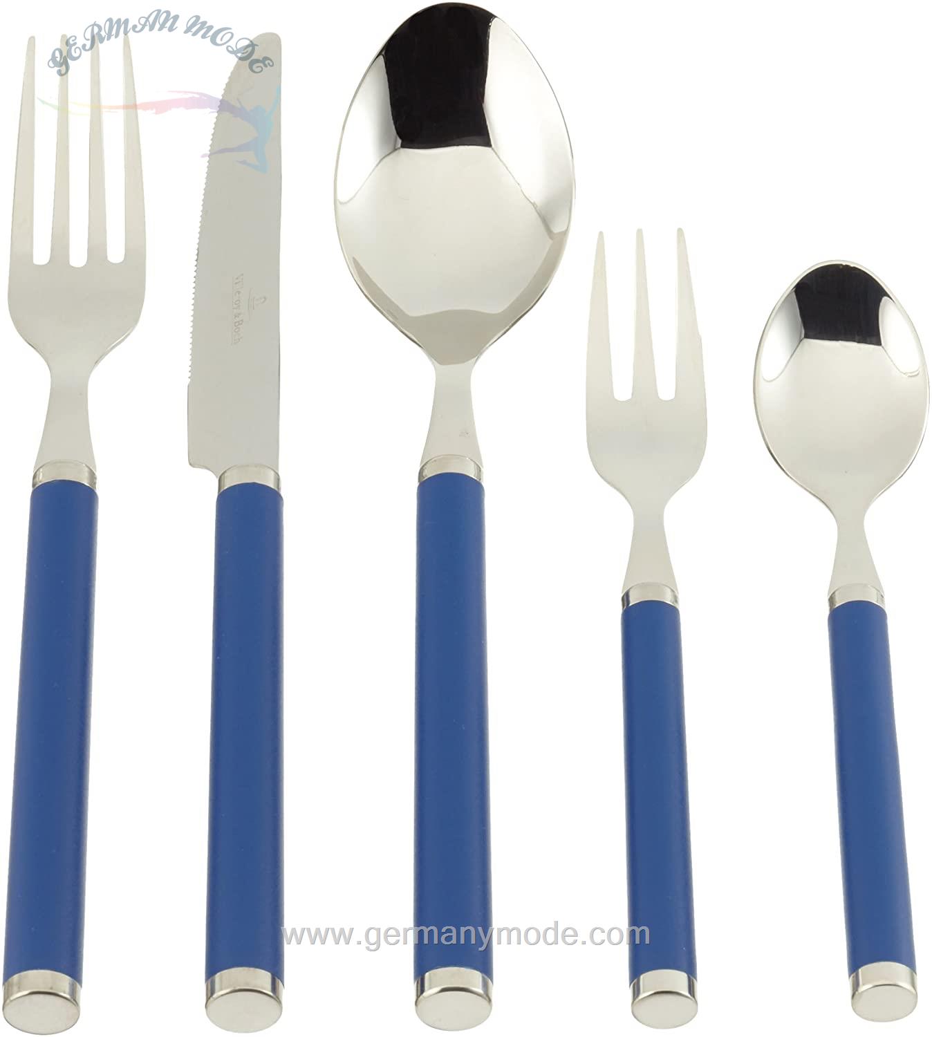 سرویس قاشق چنگال 30 پارچه ویلروی اند باخ آلمان Villeroy - Boch Play- Blue Ocean Besteckset 30-teilig