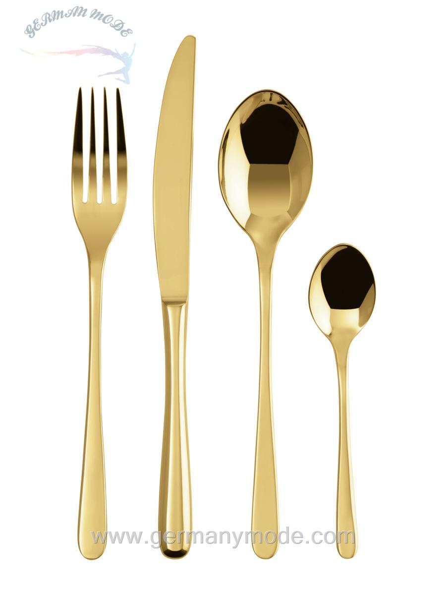 سرویس قاشق چنگال 24 پارچه سامبونت ایتالیا Sambonet Taste 24-teilig gold