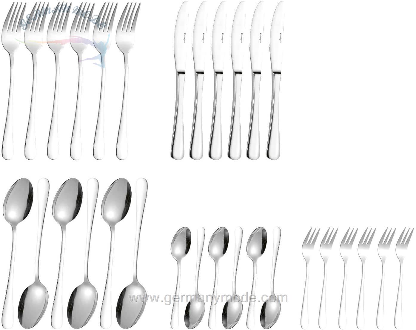 سرویس قاشق چنگال 30 پارچه اسمایر Esmeyer Sylvia 18/0 30-teilig
