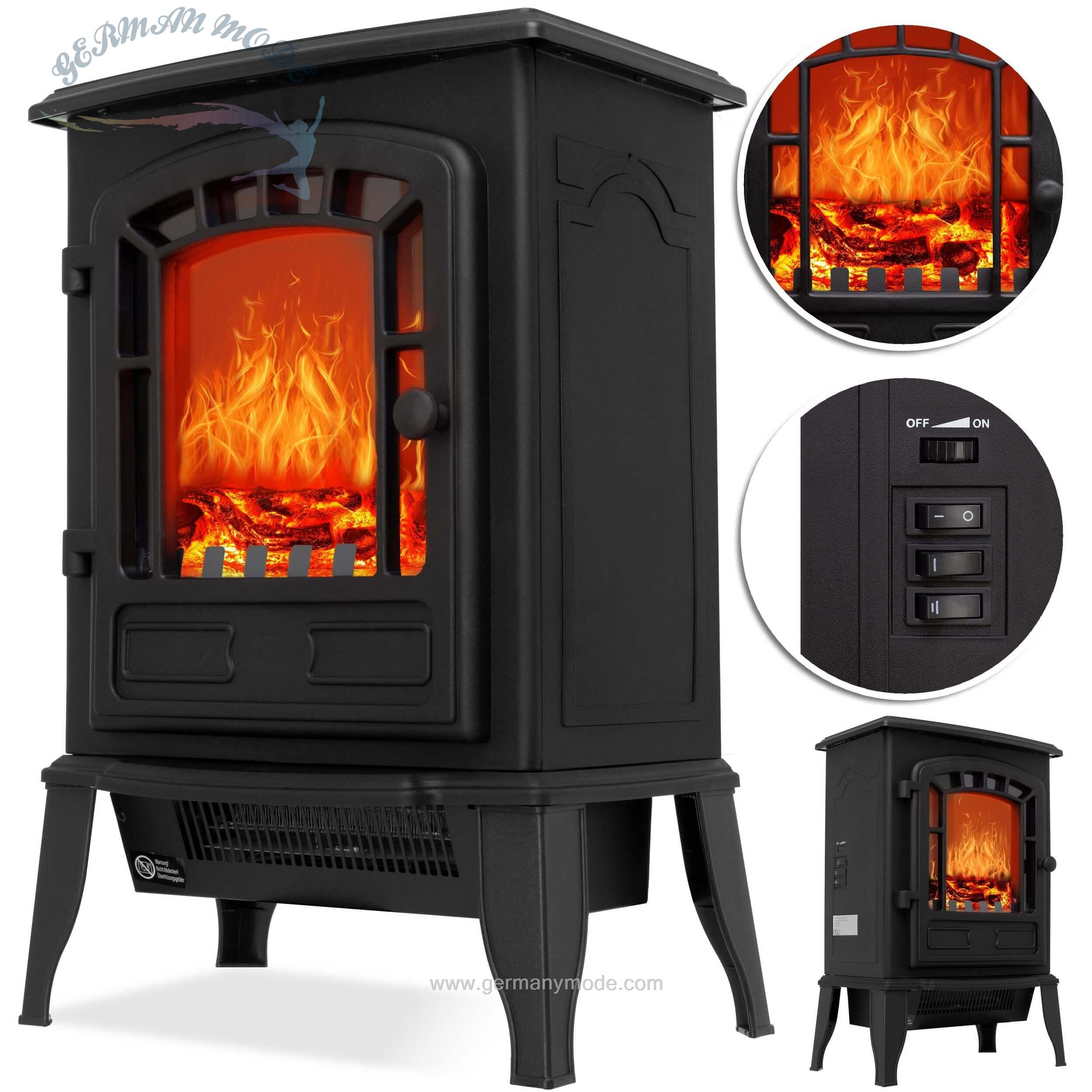 بخاری برقی طرح شومینه کسر KESSER Heizgerät- 2000 W- Elektrischer Kamin mit Heizlüfter 2000W