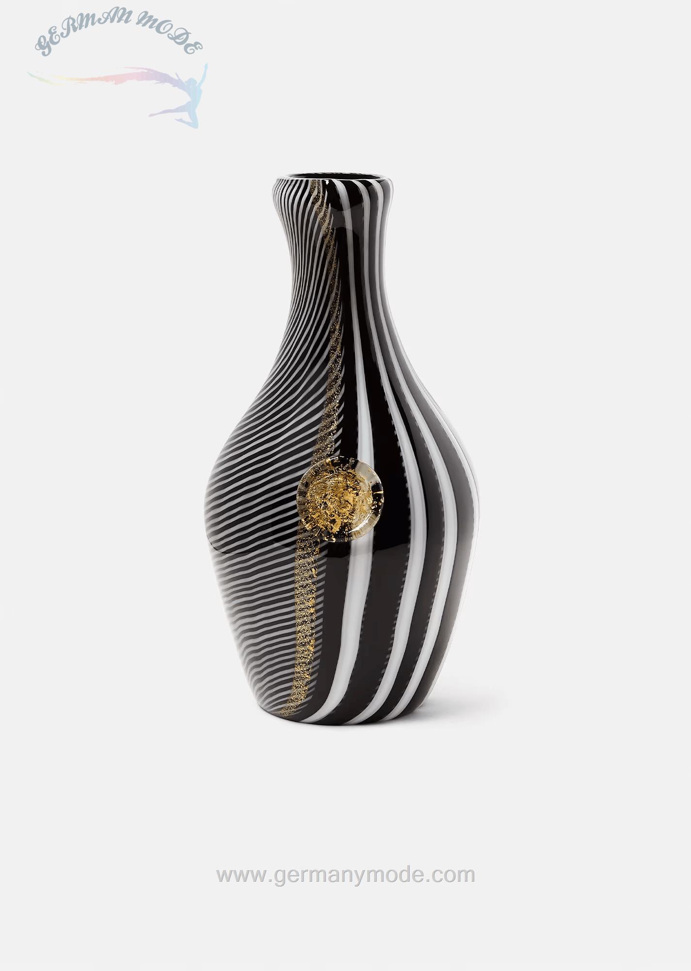 گلدان ورساچه ایتالیا VERSACE VENINI VERSACE VASE SMOKING