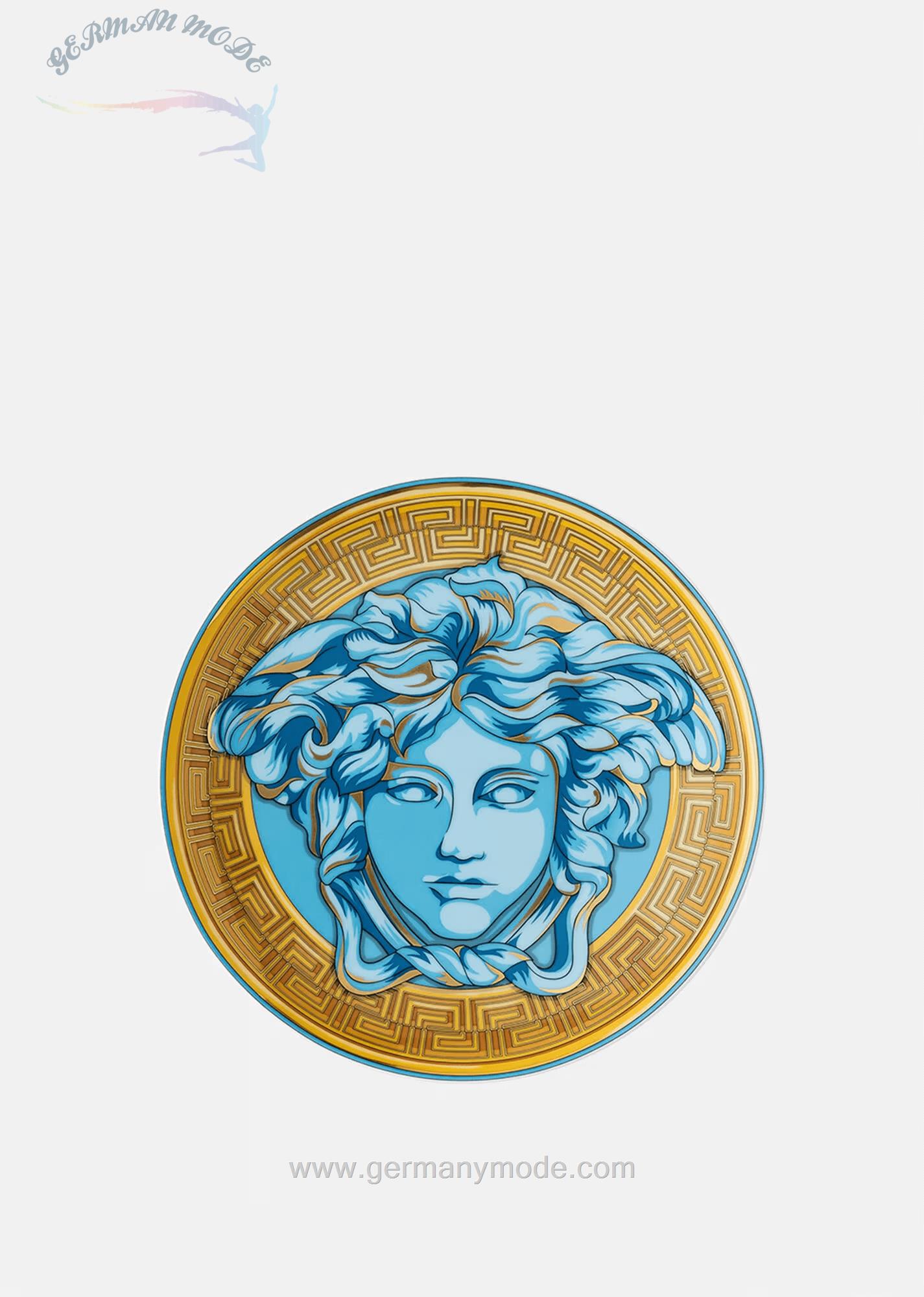 بشقاب دکوری ورساچه ایتالیا VERSACE MEDUSA AMPLIFIED TELLER 17 CM