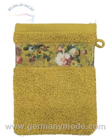 ست حوله 4 تکه و لیف اسنزا هلند ESSENZA Fleur Handtuchset Gelb
