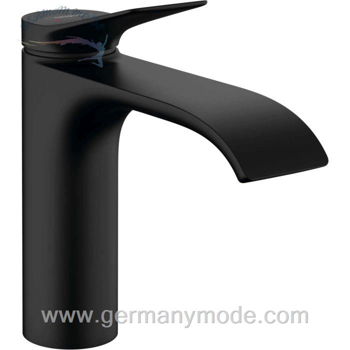 شیر مخلوط روشویی پایه کوتاه هانس گروهه آلمان Hansgrohe Vivenis 110 Einhebel Waschtischmischer mattschwarz 75020670