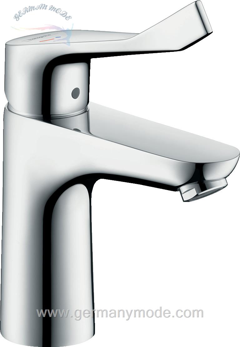 شیر مخلوط روشویی پایه کوتاه هانس گروهه آلمان Hansgrohe Focus 100 CoolStart mit langem Griff ohne Ablaufgarnitur 31917000
