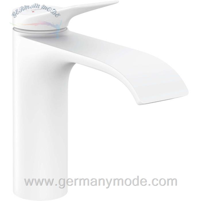 شیر مخلوط روشویی پایه کوتاه هانس گروهه آلمان Hansgrohe Vivenis 110 Einhebel Waschtischmischer mattweiß 75022700
