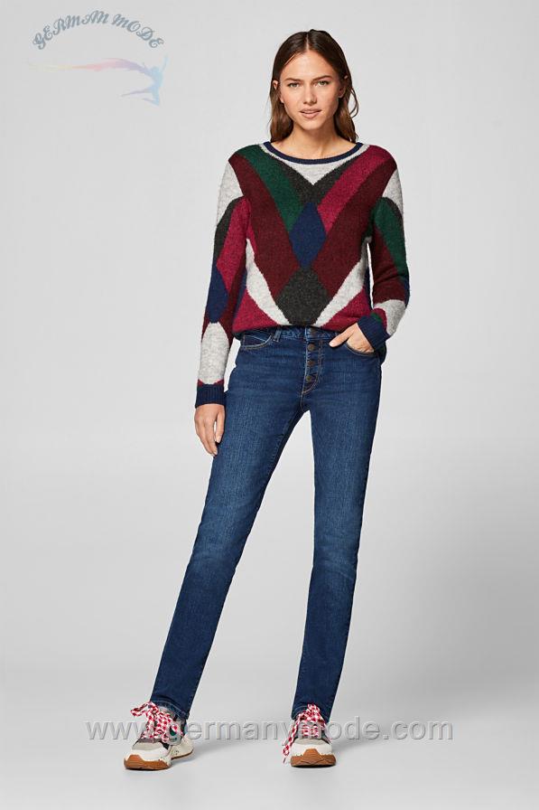 شلوار جین زنانه اسپریت (آمریکا) Stretch-Jeans mit Knopfleiste und geradem Bein