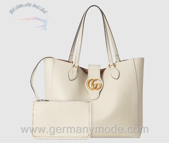 کیف دستی زنانه گوچی ایتالیا GUCCI Mittelgroßer Shopper mit Doppel G ‎649577 1U10T 9022
