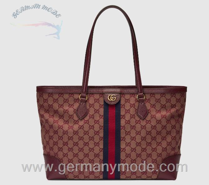 کیف دستی زنانه گوچی ایتالیا GUCCI Mittelgroßer Ophidia Shopper mit Web ‎631685 9Y9MG 9864