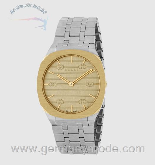 ساعت مچی زنانه گوچی ایتالیا GUCCI 25H Uhr, 34 mm ‎673113 ICUA0 9812