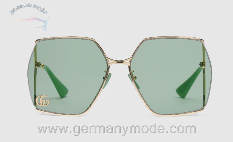 عینک آفتابی زنانه گوچی ایتالیا GUCCI Sonnenbrille mit ovalem Rahmen 642994 I0330 8039