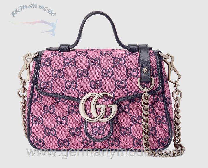 کیف مجلسی زنانه گوچی ایتالیا GUCCI GG Marmont Multicolor Mini-Henkeltasche ‎583571 2UZCN 5279