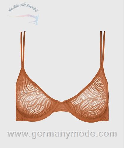 سوتین کلوین کلین آمریکا Calvin Klein Halbschalen BH Sheer Marquisette Sandalwood 000QF7103EBO8
